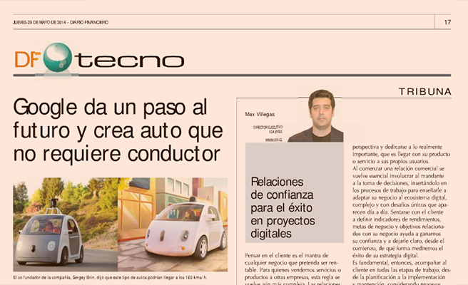 Columna en Diario Financiero 29 mayo 2014