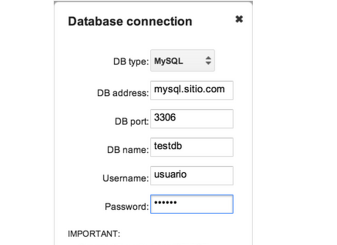 Establecer los permisos para conectar una base de datos a supermetrics