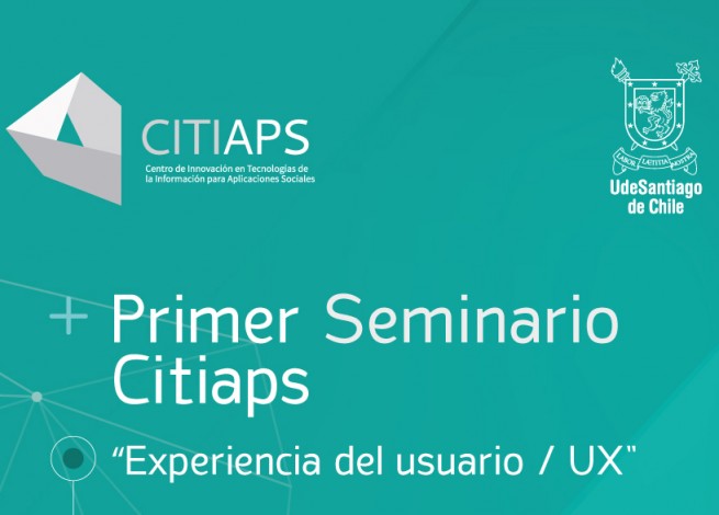 Afiche del seminario Experiencia de usuario