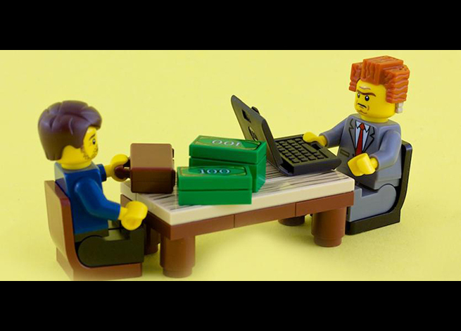 Lego negociando con su jefe