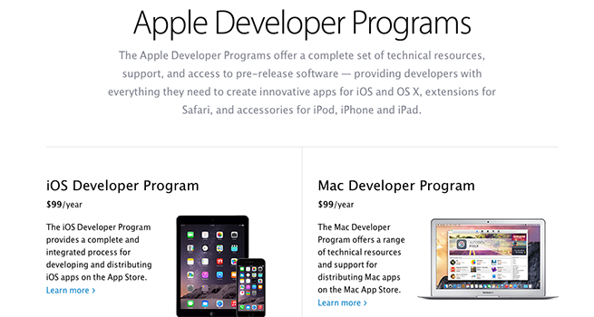 Apple developer program что это за программа