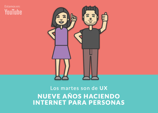 Andrea Zamora y Max Villegas presentan "Nueve años haciendo internet para personas", en Los Martes son de UX.