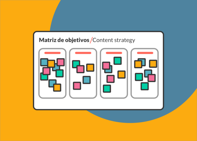 Matriz de formulación de objetivos estratégicos para contenidos en Blog IDA.