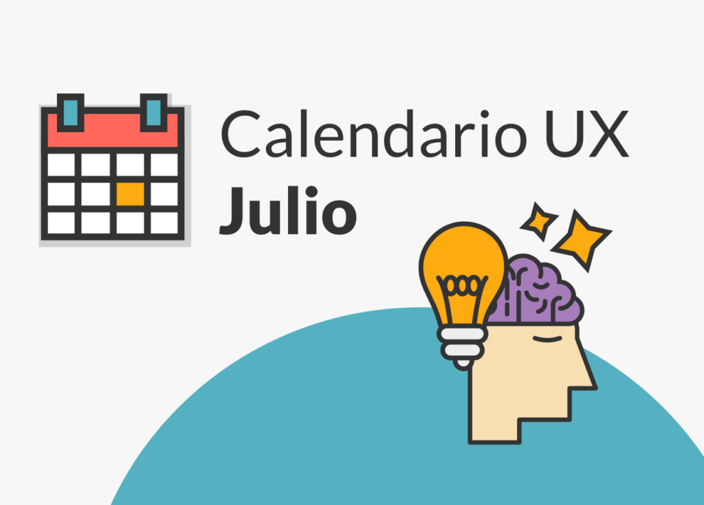 Un cerebro muestra el Calendario UX de Julio por Blog IDA.