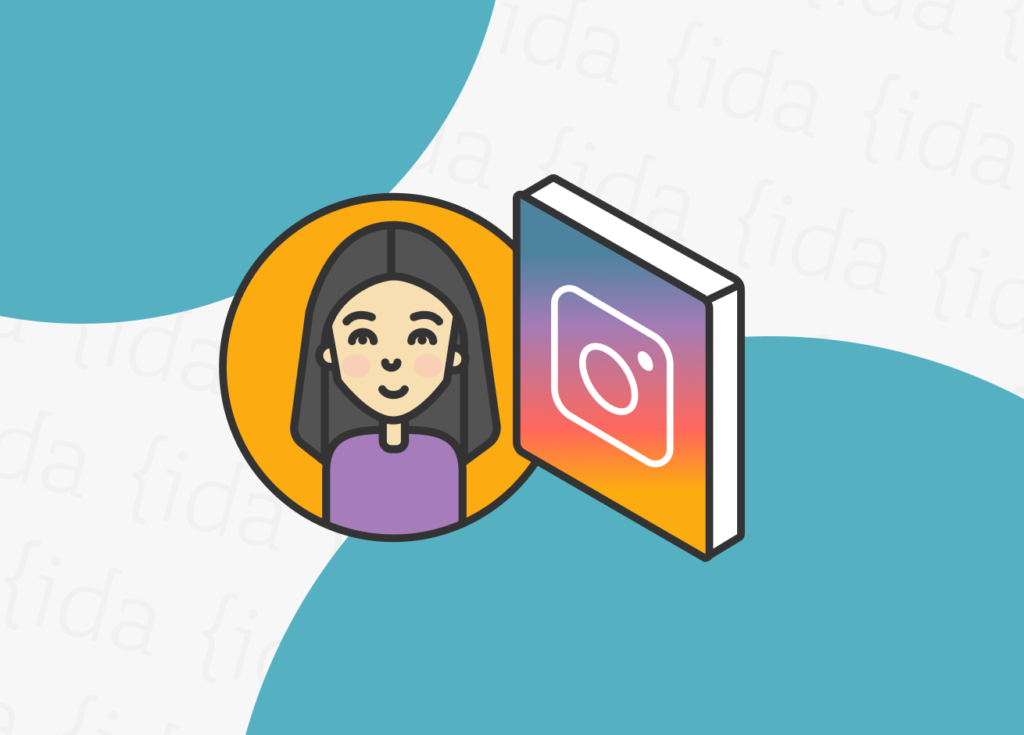 Logo de Instagram y a su costado el icono de una niña que hace referencia a la inclusión de menores en una nueva plataforma.