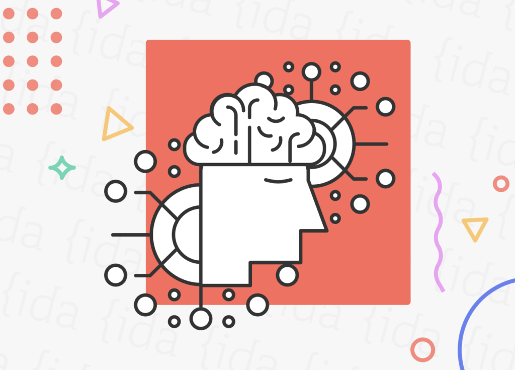 Cerebro de persona con tecnología a su alrededor que hace referencia a la IA.