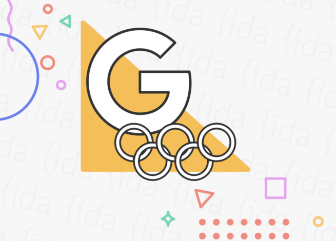 Logo de Google y los Juegos Olímpicos.