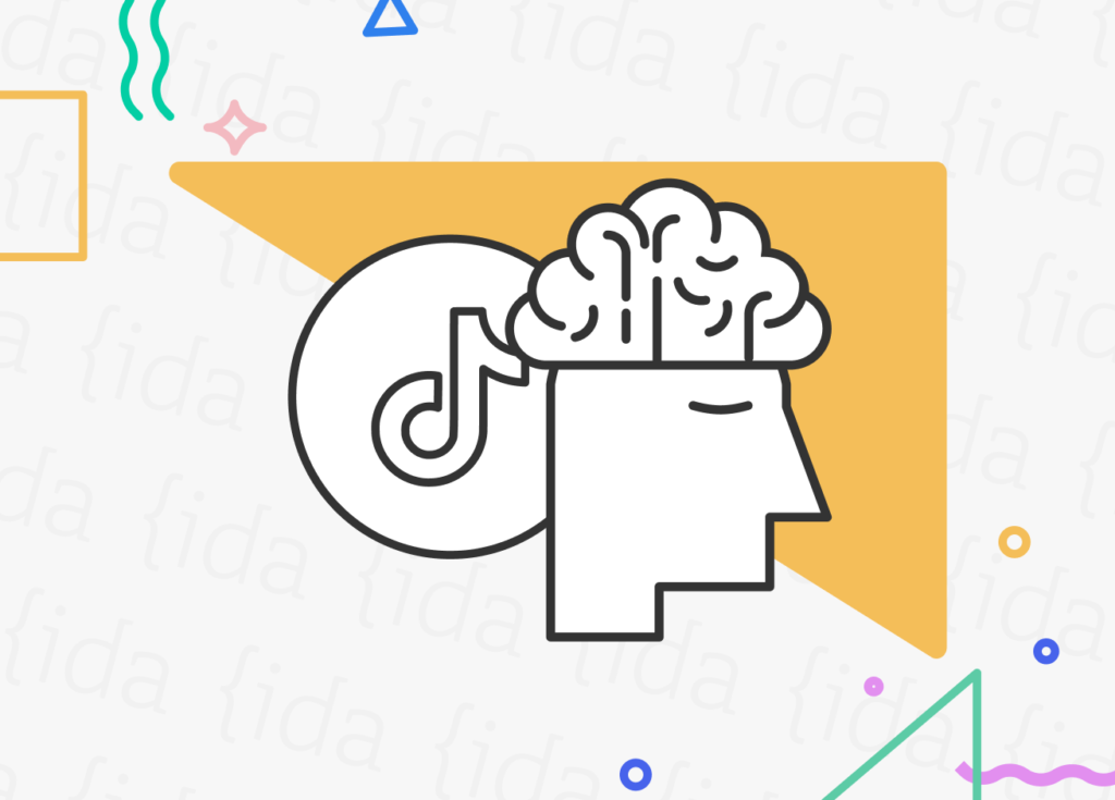 Salud mental y logo de TikTok.
